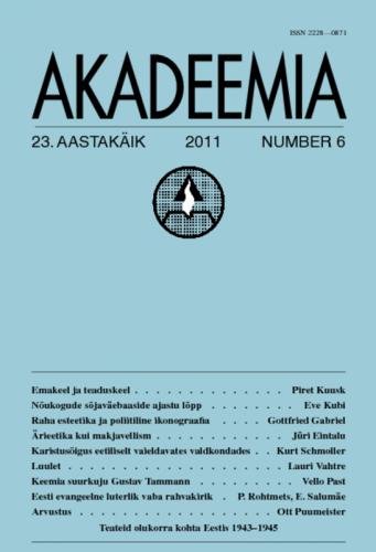AKADEEMIA nr. 6 - 2011