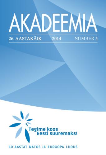 AKADEEMIA nr. 5 - 2014