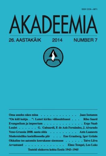 AKADEEMIA nr. 7 - 2014