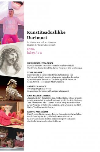 KUNSTITEADUSLIKKE UURIMUSI 2020/1-2