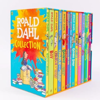 Roald Dahl Boxset Collection: 16 Fantastic Stories for Ages 7plus (Charlie and   Chocolate Factory, Matilda, BFG, The Twits, and more!)