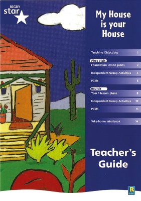 Rigby Star Shared Reception Fiction: My House is Your House Teacher's Guide
