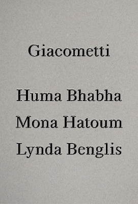 Encounters: Giacometti