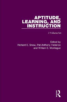 Aptitude, Learning and Instruction: 3 Volume Set