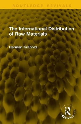 International Distribution of Raw Materials