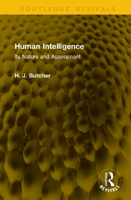 Human Intelligence: Its Nature and Assessment