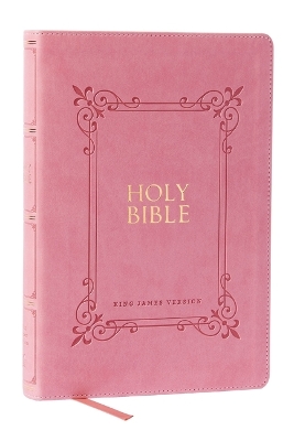KJV Holy Bible: Large Print with 53,000 Center-Column Cross References, Pink  Leathersoft, Red Letter, Comfort Print (Thumb Indexed): King James Version