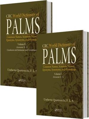 CRC World Dictionary of Palms: Common Names, Scientific Names, Eponyms, Synonyms, and Etymology (2 Volume  Set)