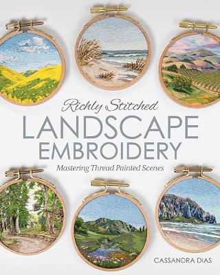 Richly Stitched Landscape Embroidery: Mastering Thread Painted Scenes
