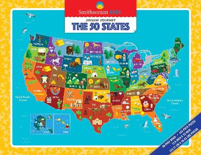 Smithsonian Kids Jigsaw Journeys: The 50 States