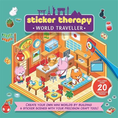 Sticker Therapy: World Traveller: Design your own miniature 3D scenes | Over 150 stickers to create the  cutest, cosiest rooms