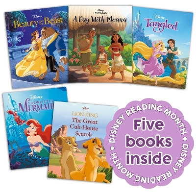 Disney Reading Collection: Five storybooks featuring The Little Mermaid,  Beauty and the Beast and more to celebrate Disney Reading Month!