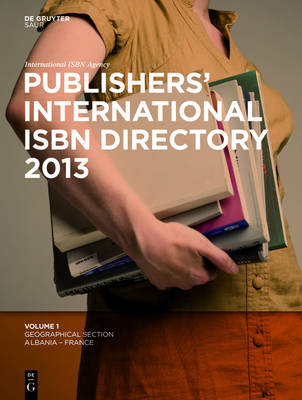 Publishers International ISBN Directory 2013 39th Edition