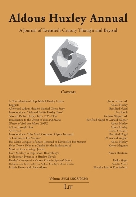Aldous Huxley Annual: Volume 23/24 (2023/2024)