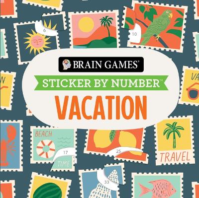 Brain Games - Sticker by Number Compact Edition: Vacation 7x7 Inches Travel  Size Activity Book for Adults & Kids 7plus