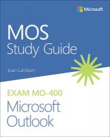 MOS Study Guide for Microsoft Outlook Exam MO-400