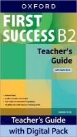 First Success B2 Teacher's Guide with Digital Pack