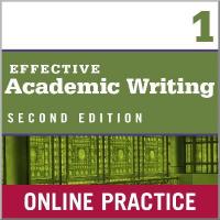 Effective Academic Writing 2e Level 1 Student Online Practice