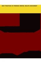 Evaluation for Risk of Violence in Adults 2nd Revised edition