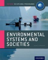 Ib Environmental Systems and Societies Course Book: Oxford Ib Diploma  Programme: For the Ib Diploma