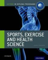 Oxford IB Diploma Programme: Sports, Exercise and Health Science Course  Companion