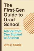 First-Gen Guide to Grad School: Advice from One Student to Another