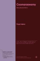 Coomaraswamy: His Life and Work