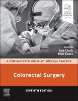 Colorectal Surgery: A Companion to Specialist Surgical Practice 7th edition