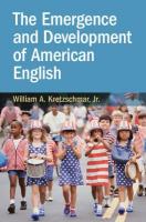 Emergence and Development of American English