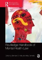 Routledge Handbook of Mental Health Law