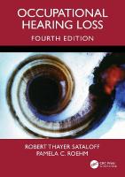 Occupational Hearing Loss, Fourth Edition 4th edition