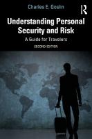 Understanding Personal Security and Risk: A Guide for Travelers 2nd edition