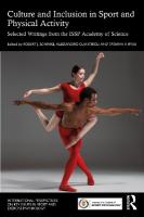 Culture and Inclusion in Sport and Physical Activity: Selected Writings from the ISSP Academy of Science