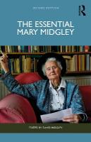 Essential Mary Midgley 2nd edition