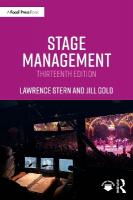 Stage Management 13th edition