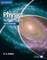 Physics for the IB Diploma Coursebook 6th Revised edition