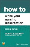 How to Write Your Nursing Dissertation 2nd edition