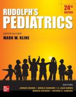 Rudolph's Pediatrics 24th edition