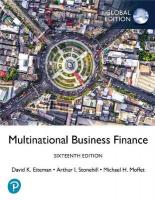 Multinational Business Finance, Global Edition 16th edition