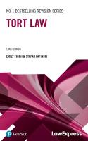 Law Express: Tort Law 10th edition
