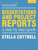 Dissertations and Project Reports: A Step by Step Guide 2nd edition