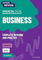 Oxford Revise: Edexcel GCSE Business Complete Revision and Practice: For the 2026 Exams
