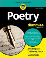 Poetry For Dummies 2nd edition