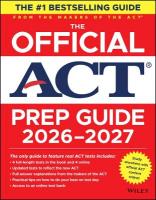 Official ACT Prep Guide 2026-2027: Book plus Online 10th edition