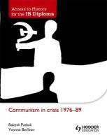 Access to IB History: Communism in Crisis  1976-89 New edition