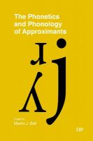 Phonetics and Phonology of Approximants