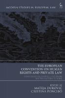 European Convention on Human Rights and Private Law: Comparative Perspectives from South-Eastern Europe