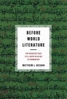 Before World Literature: The Trickster Tales of Al-arr in an Age of Commentary