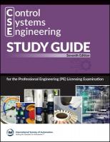 Control Systems Engineering (CSE) Study Guide: For the Professional Engineering (PE) Licensing Examination 7th edition