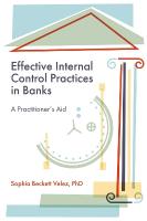 Effective Internal Control Practices in Banks: A Practitioner's Aid